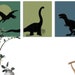 Set of 3 Dinosaur Printable Art Digital Download Dinosaur - Etsy