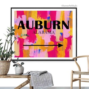 Custom Location Wall Art Printable Location Sign City State Preppy Dorm Decor For College Apartment Place Name Poster Download Custom City