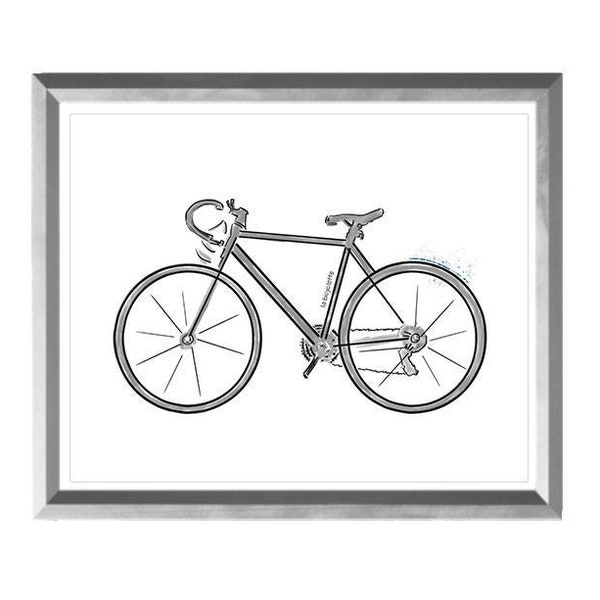 Bicycle Art Print Etsy