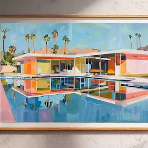 Palm Springs Art Print: Mid-Century Modern Architecture, Retro Home Decor