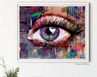 Eye Art Prints, Optometry, Eye Doctor Office Wall Decor, Optician Prints, Eyeball Art, Eye Office Art, Ophthalmology, Optometrist, Eyeball