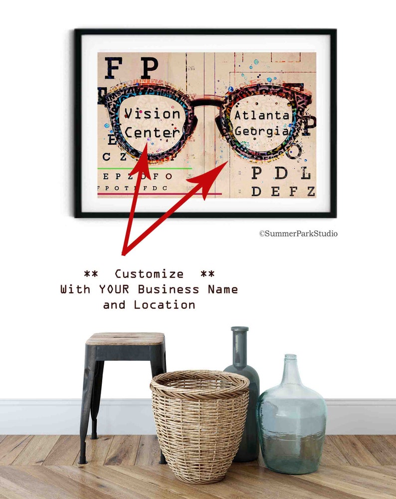 Eye Chart Wall Art Vintage Eye Chart Optometry Optician Etsy Eye Chart Wall Art