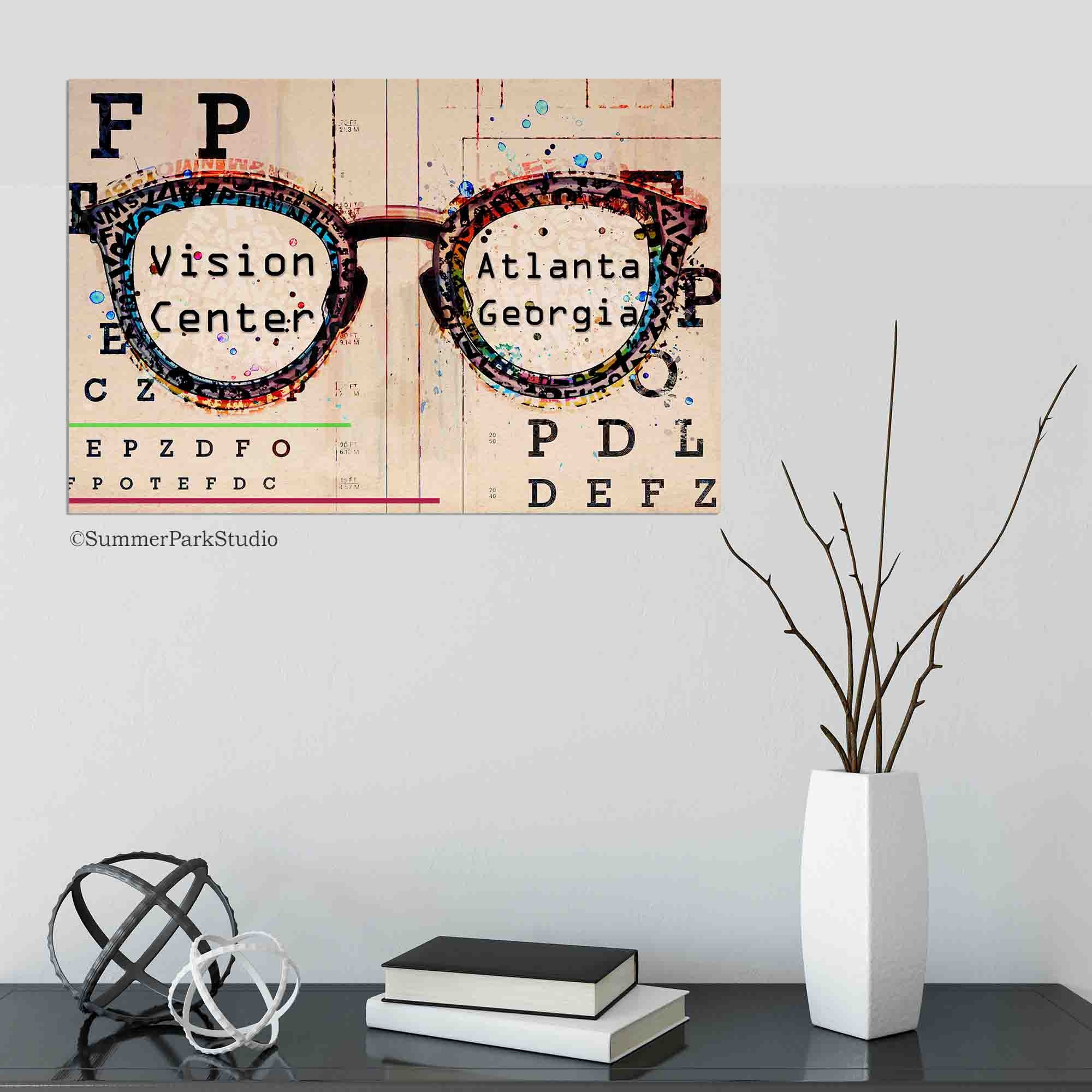 Eye Chart Wall Art Vintage Eye Chart Optometry Optician Etsy Eye Chart Wall Art