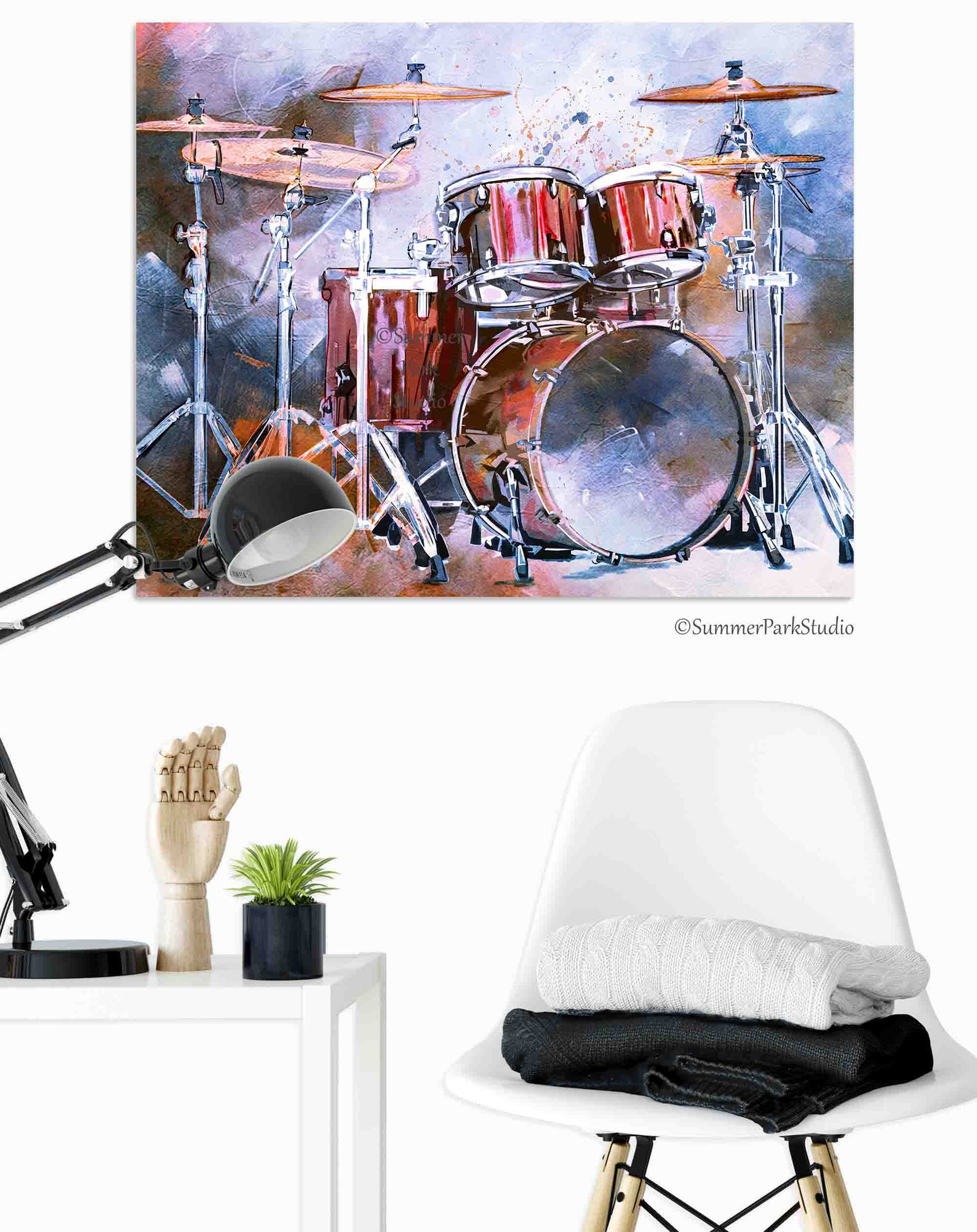 Drummer Wall Art Drum Art Prints or Ready to Hang Gallery Etsy UK
