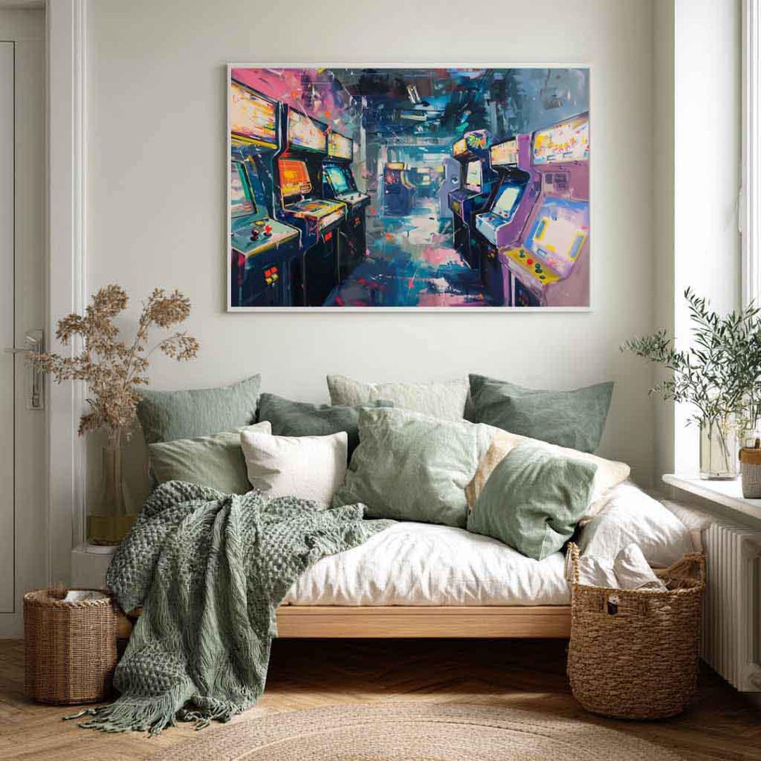 Game Room Wall Art - Retro Arcade Games Print (paper or Canvas) - Etsy