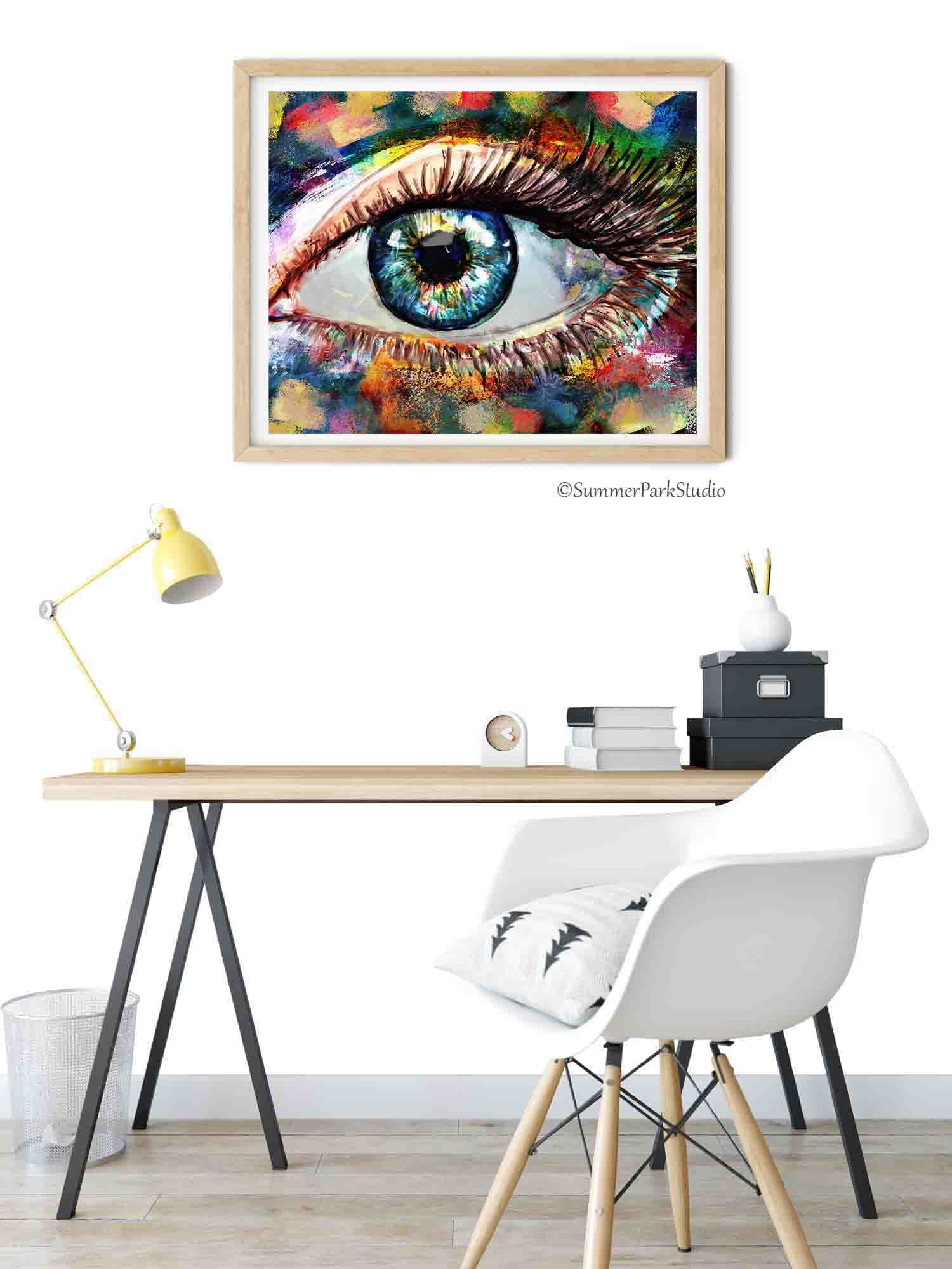 Optometry Art Colorful Eye Art Prints Optician Beautiful - Etsy