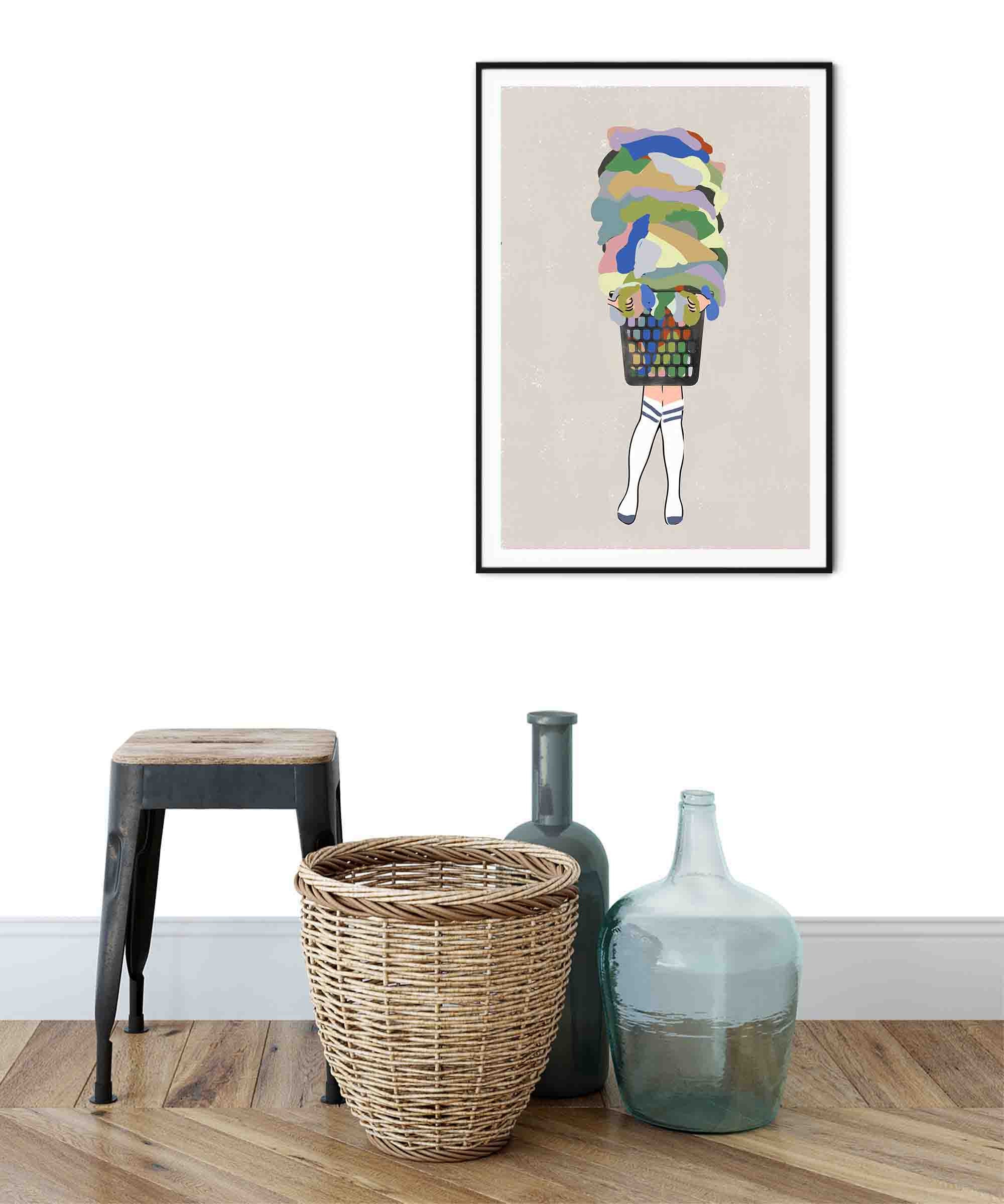 Laundry Room Funny Wall Art Laundry Basket With Legs Art Laundry Art