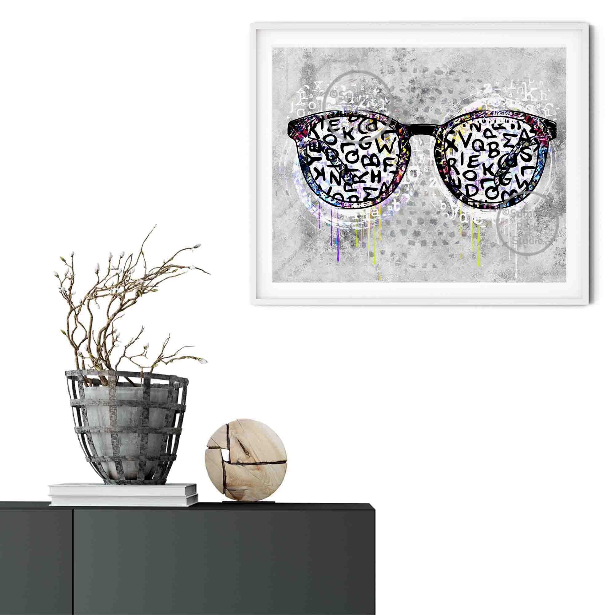 Eyeglasses Wall Art Optometrist Optician Eyeglasses Art - Etsy