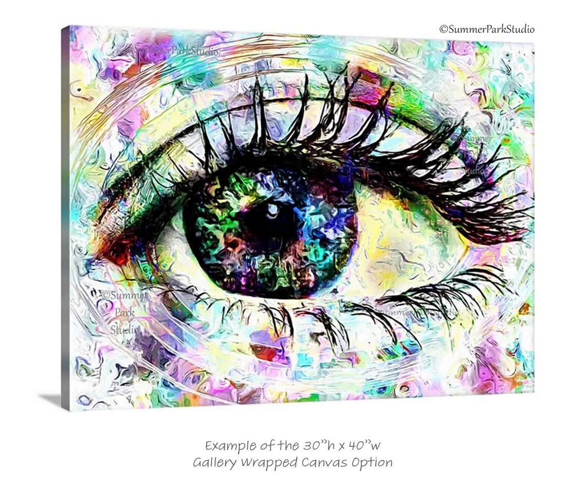 Eye Wall Art, Optometry Art Prints or Stretched Canvas, Optician ...