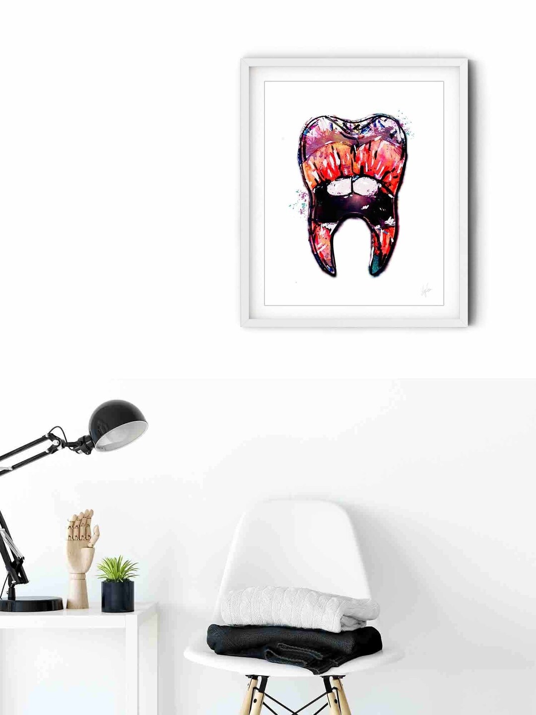 Dentist Art Print Dental Office Wall Art Orthodontist Print Etsy