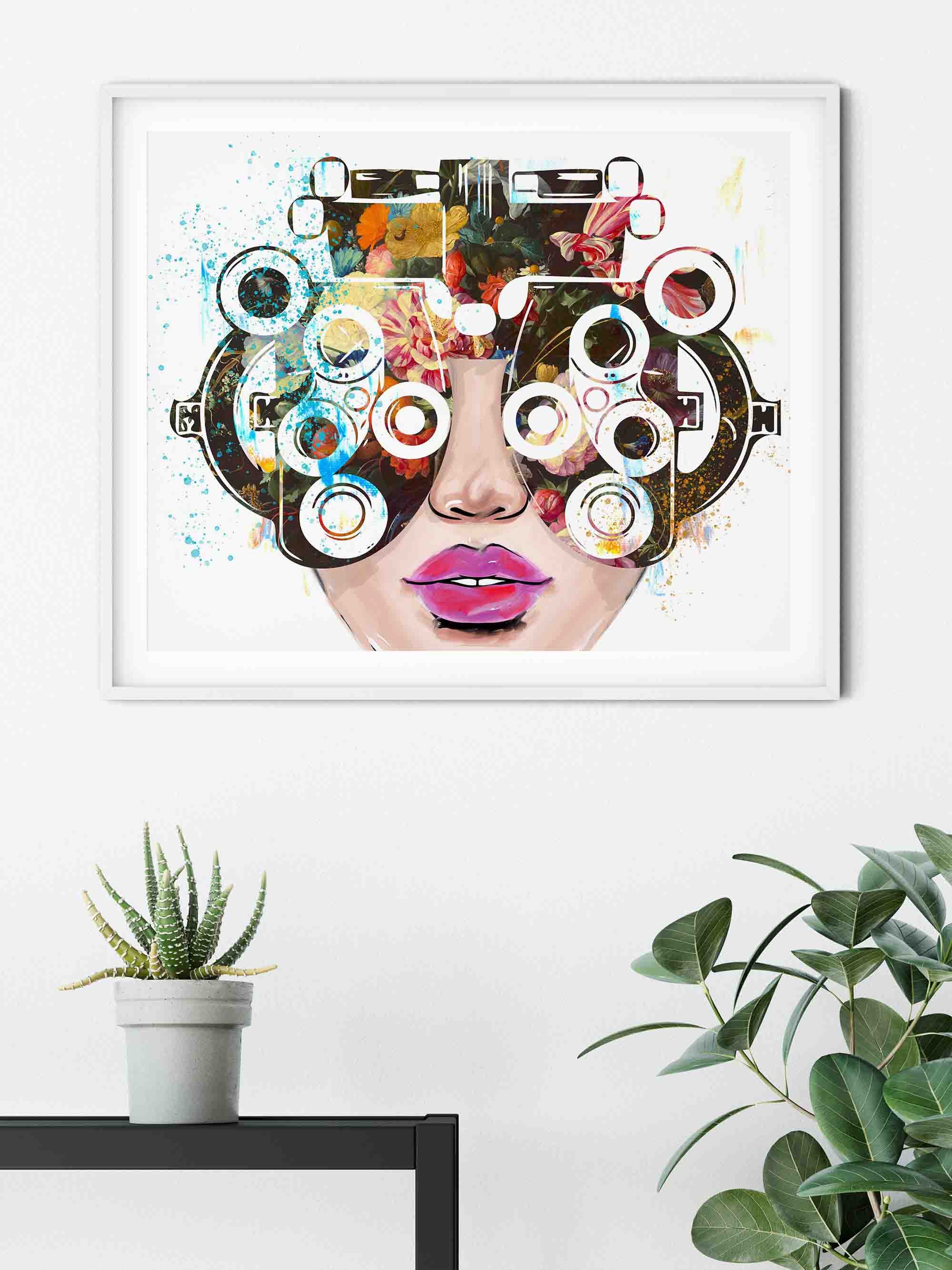 Phoropter Face Wall Art Paper or Canvas Wall Art Print Eye Etsy
