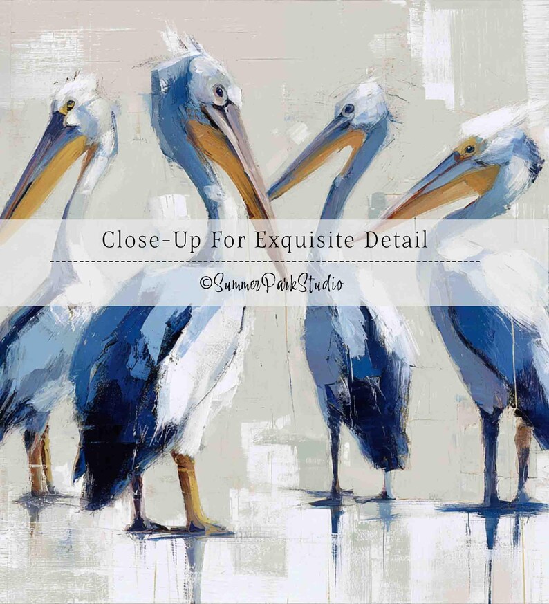 Pelicans Wall Art - Coastal Décor Birds Print (paper or Canvas) - Etsy