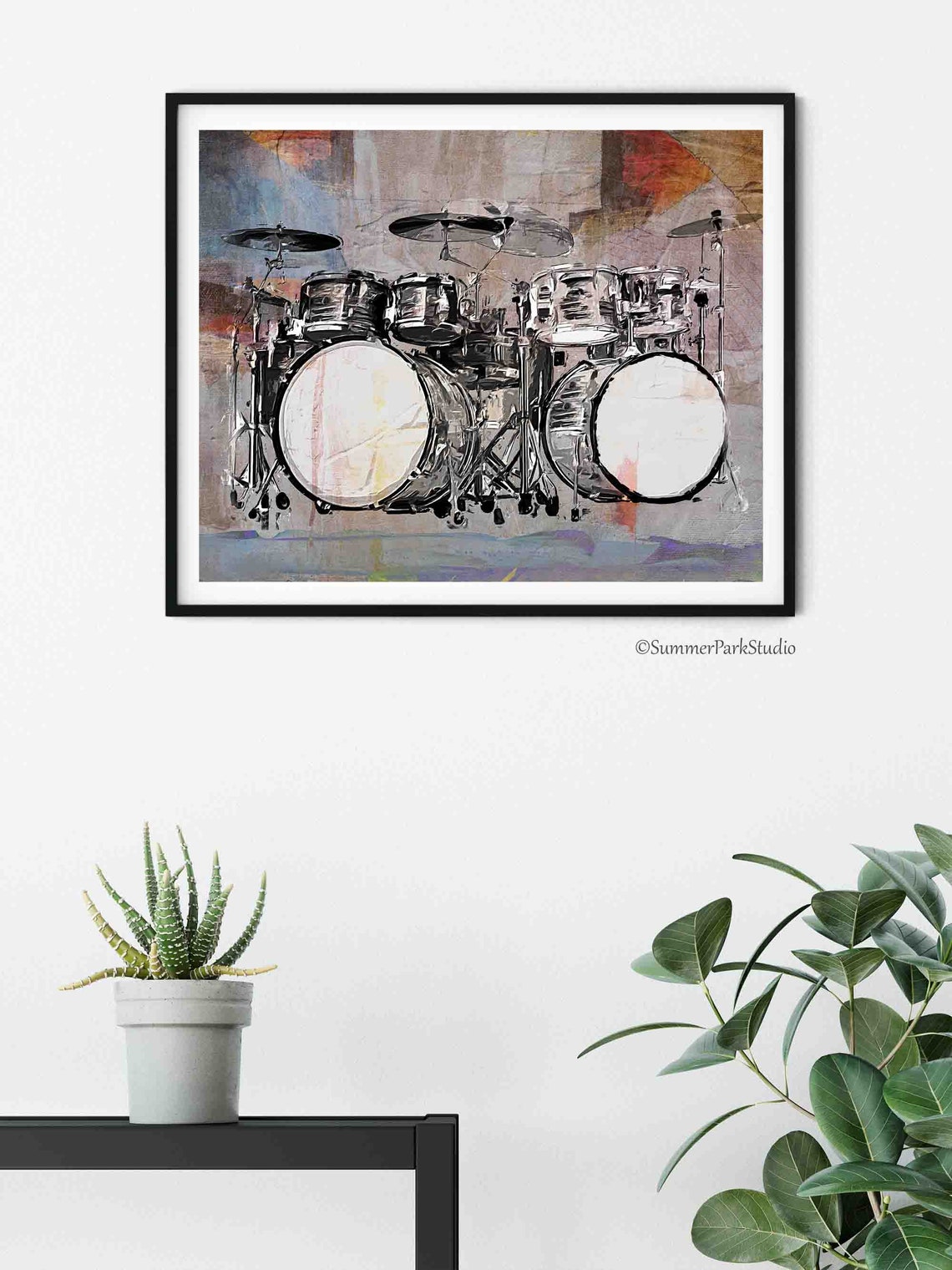 Drum Set Wall Art Drums Art Prints Drums on Canvas Drum Etsy