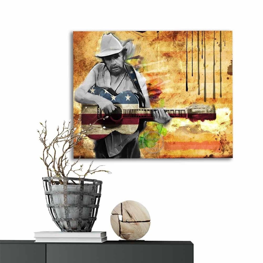 Merle Haggard Art Print Country Music Wall Art Haggard Country Etsy