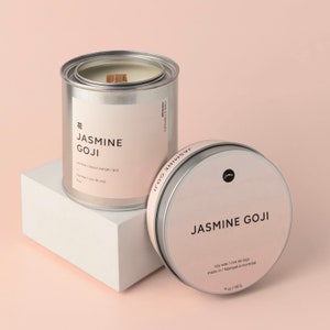 Jasmine Goji | Jasmine + Blood Orange + Goji | Soy Wax Candle | From Montreal