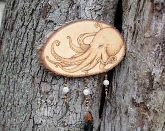 Octopus Woodburning