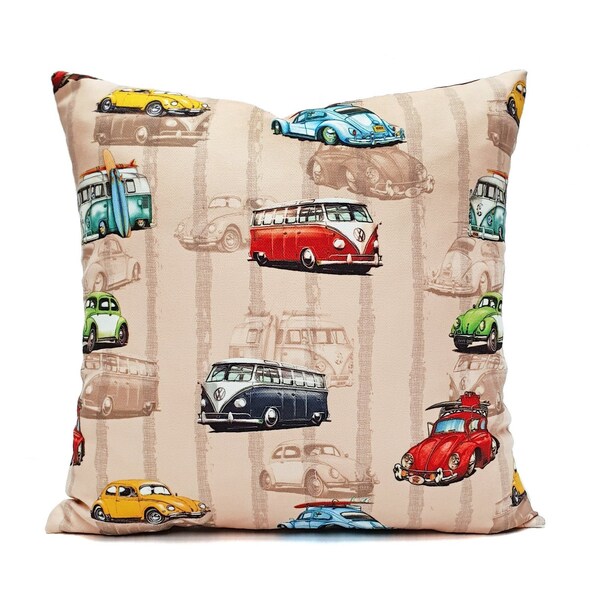 Vintage Car Pillow Etsy