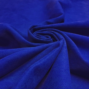 Royal Blue Upholstery Fabric by the Yard - Soft Velvet Look Blue Chair Upholstery Fabric, Blue Home Decor Fabric, Royal Blue Tapestry Fabric