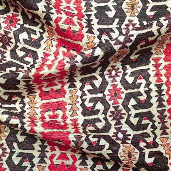 Native American Tribal Print Fabric by the Yard - Southwestern Fabric, Aztec Print Fabric for Chair Upholstery, Bohemian Home Decor Fabric