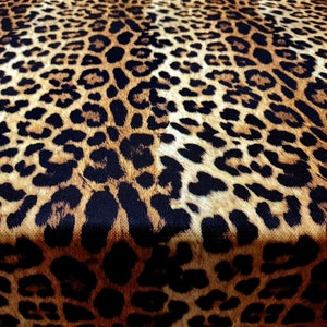 Leopard Print Fabric Leopard Skin Animal Print Fabric for Home Decor, Leopard Skin Sofa Fabric, Chair Upholstery Fabric by the Yard image 1