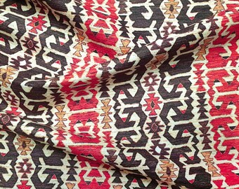 Tribal Aztec Print Fabric: Southwestern Bohemian Decor