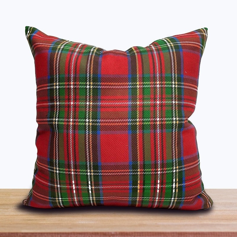 Plaid Throw Pillows - Etsy