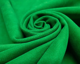 Forest Green Upholstery Fabric: 55" Solid Green Drapery Tapestry