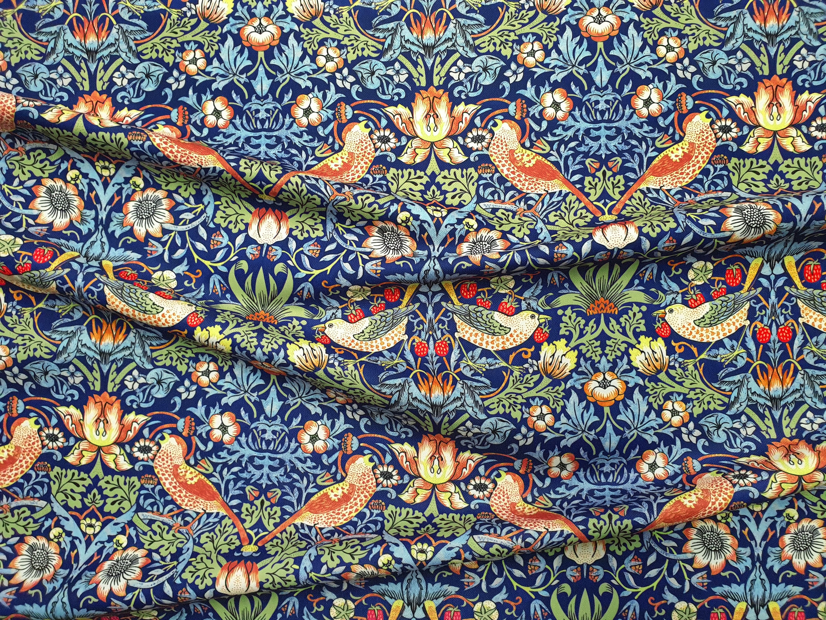 William Morris Upholstery Fabric by the Yard Strawberry Etsy Australia