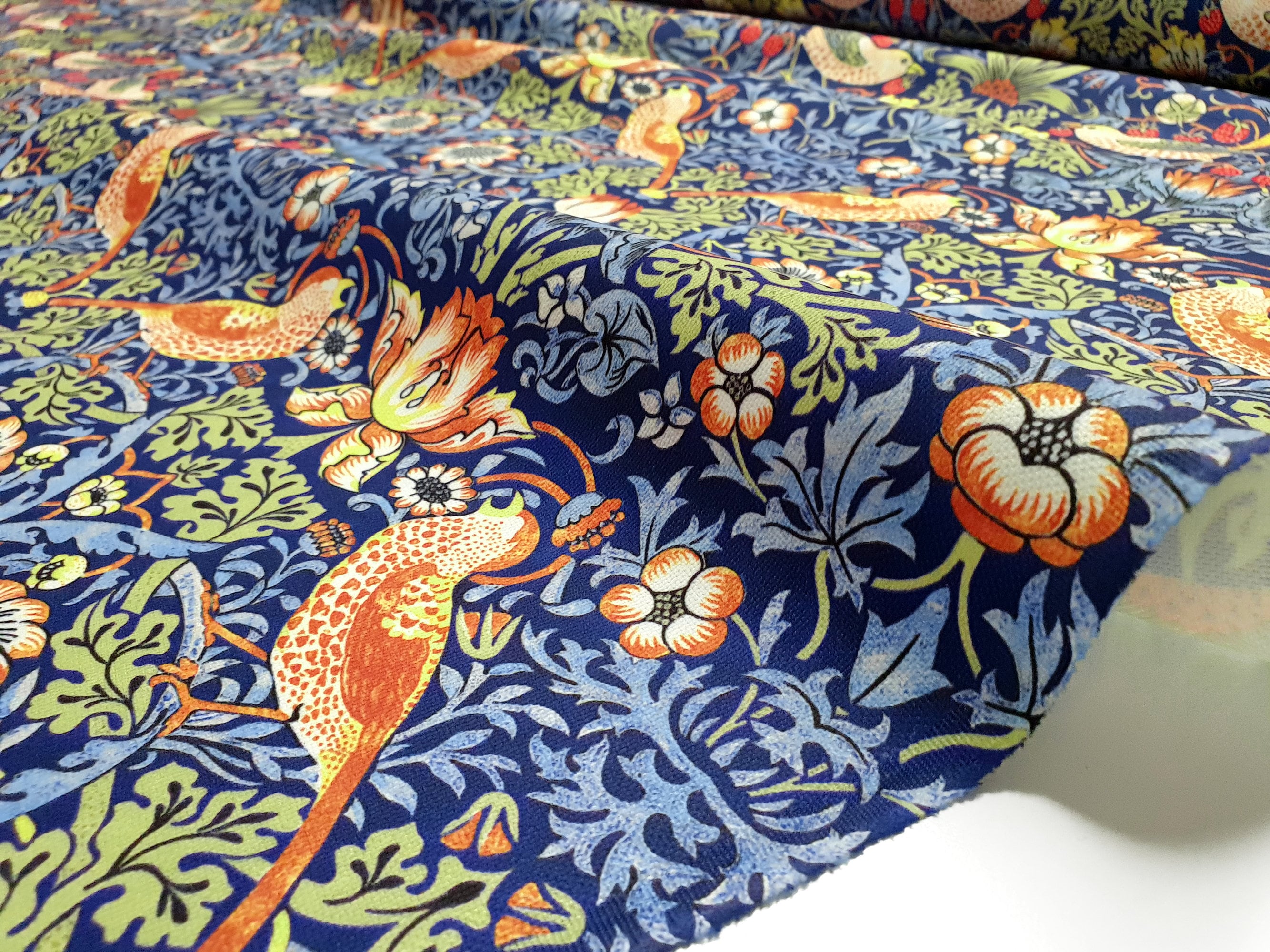 William Morris Upholstery Fabric by the Yard Strawberry Etsy Canada