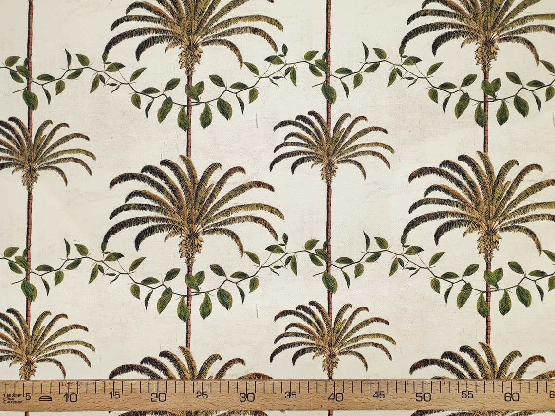 Palm Trees Upholstery Fabric Print by the Meter. Hawaiian Etsy