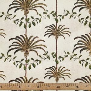 Palm Tree Upholstery Fabric: Hawaiian Aloha Print by the Yard