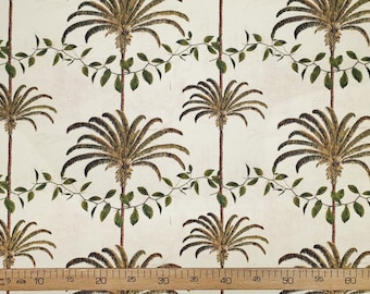 Palm Tree Upholstery Fabric: Hawaiian Aloha Print by the Yard