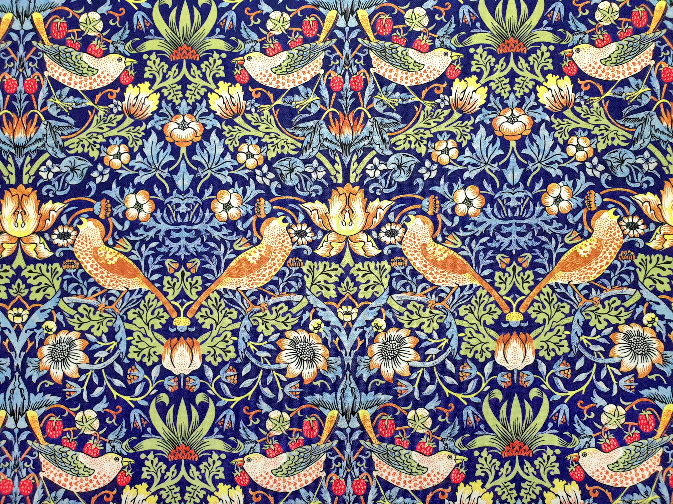 William Morris Upholstery Fabric by the Yard Strawberry Etsy Australia