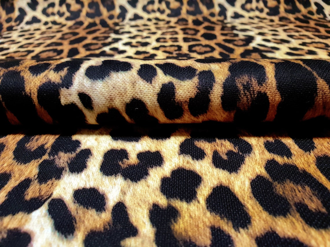 Leopard Print Fabric Leopard Skin Animal Print Fabric for - Etsy