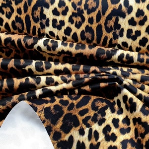 Leopard Print Fabric Leopard Skin Animal Print Fabric for Home Decor, Leopard Skin Sofa Fabric, Chair Upholstery Fabric by the Yard image 3