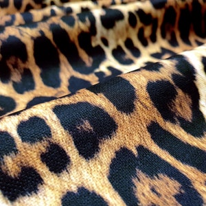 Leopard Print Fabric Leopard Skin Animal Print Fabric for Home Decor, Leopard Skin Sofa Fabric, Chair Upholstery Fabric by the Yard image 7