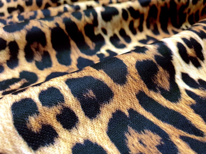 Leopard Print Fabric Leopard Skin Animal Print Fabric for Home Decor, Leopard Skin Sofa Fabric, Chair Upholstery Fabric by the Yard image 7