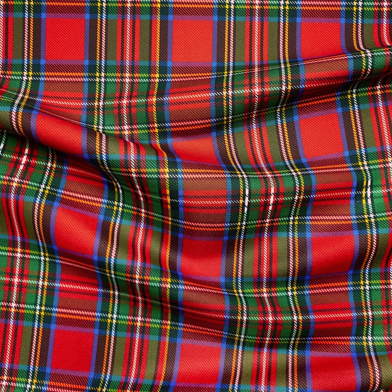 Royal Stewart Red Plaid Tartan Canvas Shoes