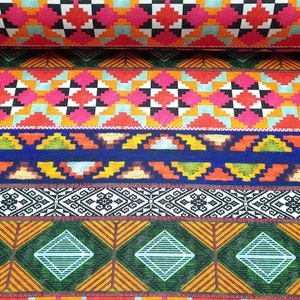 Bohemian Aztec Navajo Inspired Fabric by the Yard - Southwestern Tribal Aztec Fabric for Sofa, Bench, Chair Upholstery, Home Decor Fabric