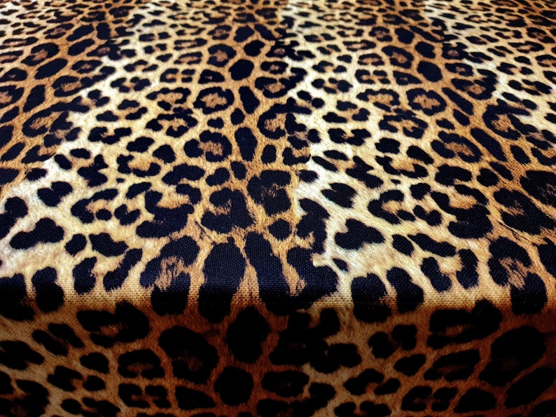 Leopard Print Fabric Leopard Skin Animal Print Fabric for Home Decor, Leopard Skin Sofa Fabric, Chair Upholstery Fabric by the Yard image 1
