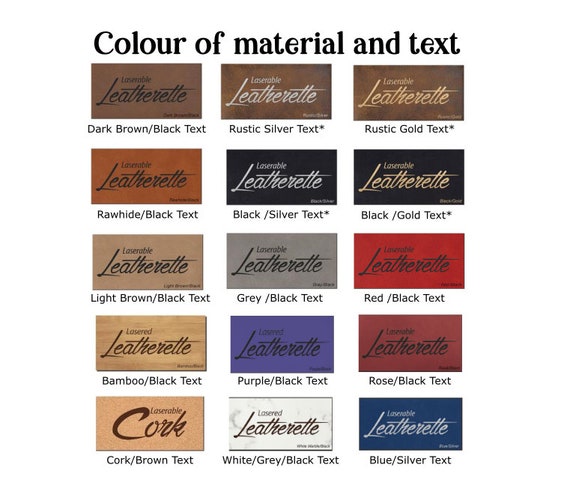 QUALITY Laserable Leatherette Sheets in 13 colours - 12 x 24 Do you have a  laser & need laser safe leatherette / vegan leather order today!