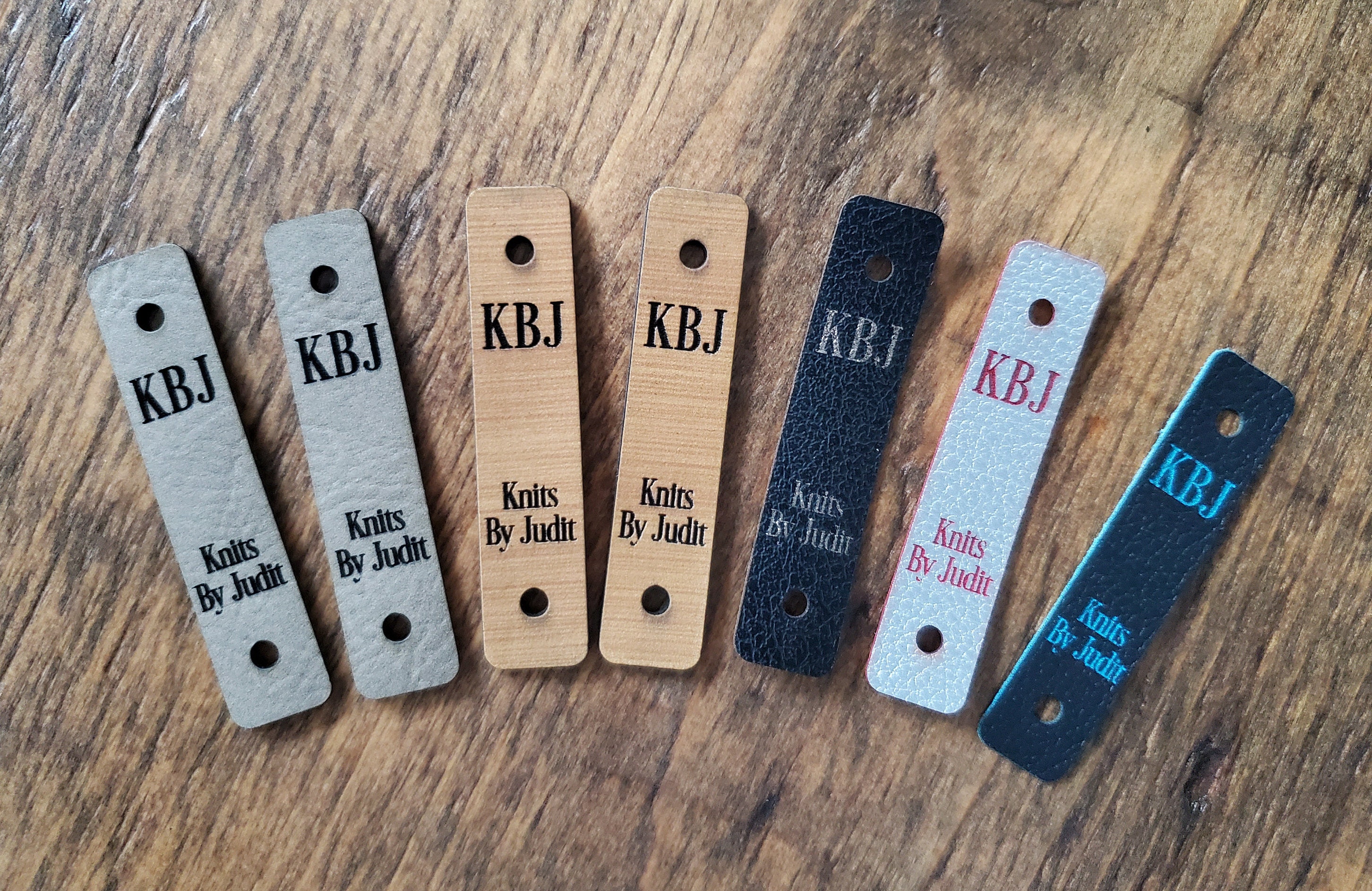 RIVET vegan leather tags .50 x 2.25 RIVET not included Etsy