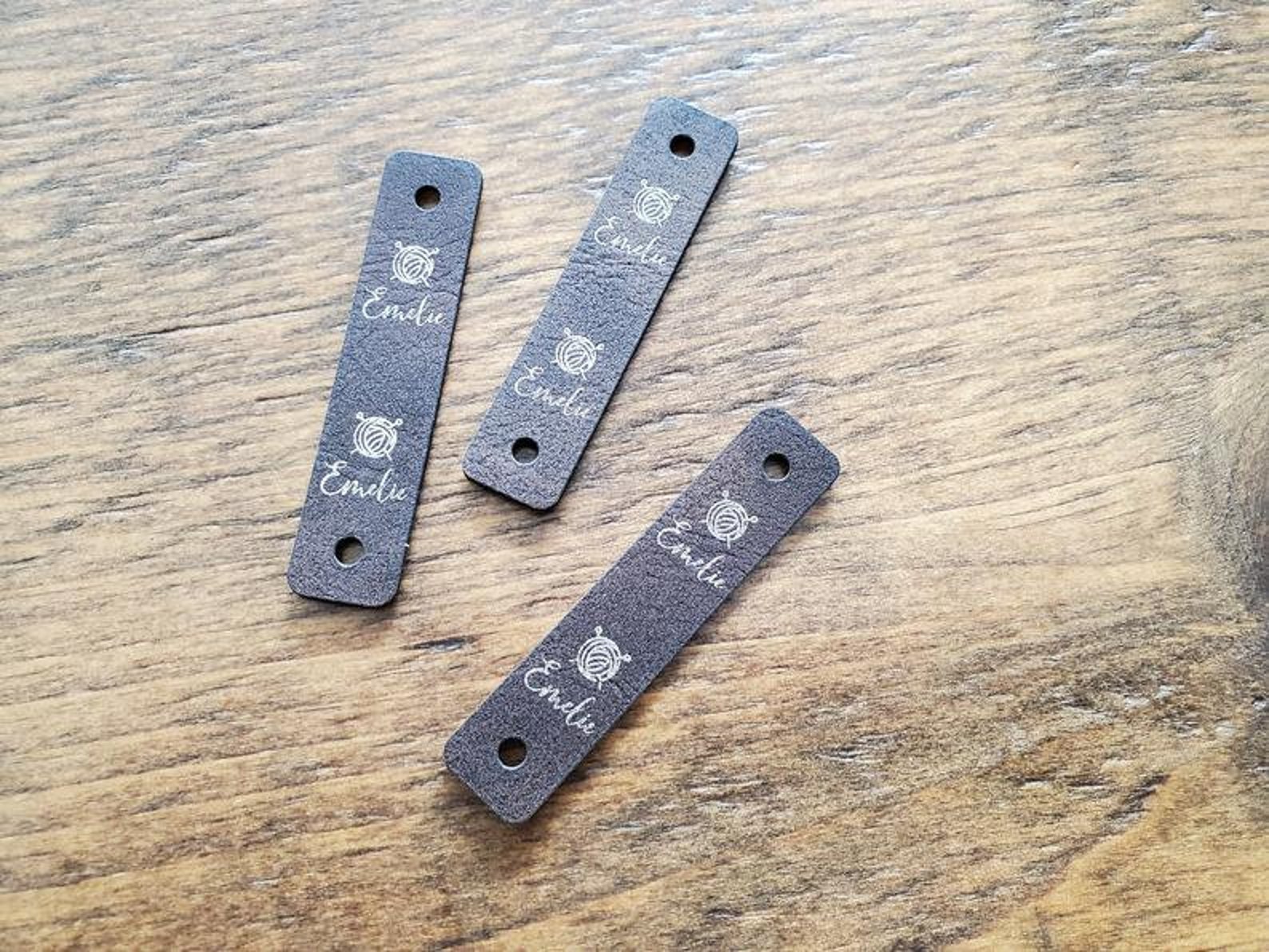RIVET vegan leather tags .50 x 2.25 RIVET not included Etsy