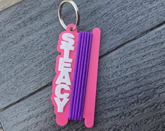 Custom Name (7 characters max) hair band holder - always losing your hair elastic bands - these are perfect for you - great trendy gift idea