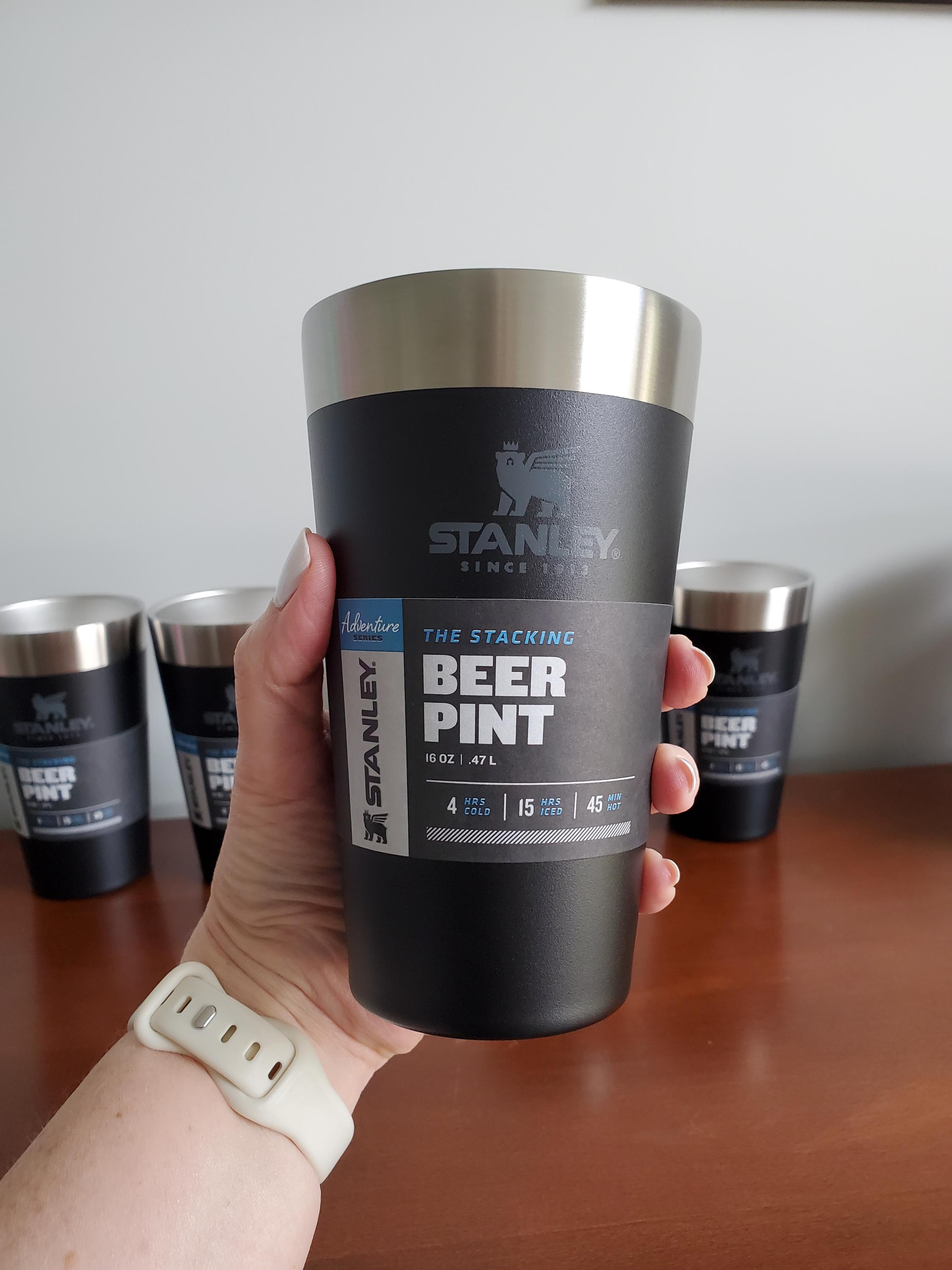 16oz BLACK Adventure Stacking Stanley Pint (no Lid) OR MAPLE 16oz