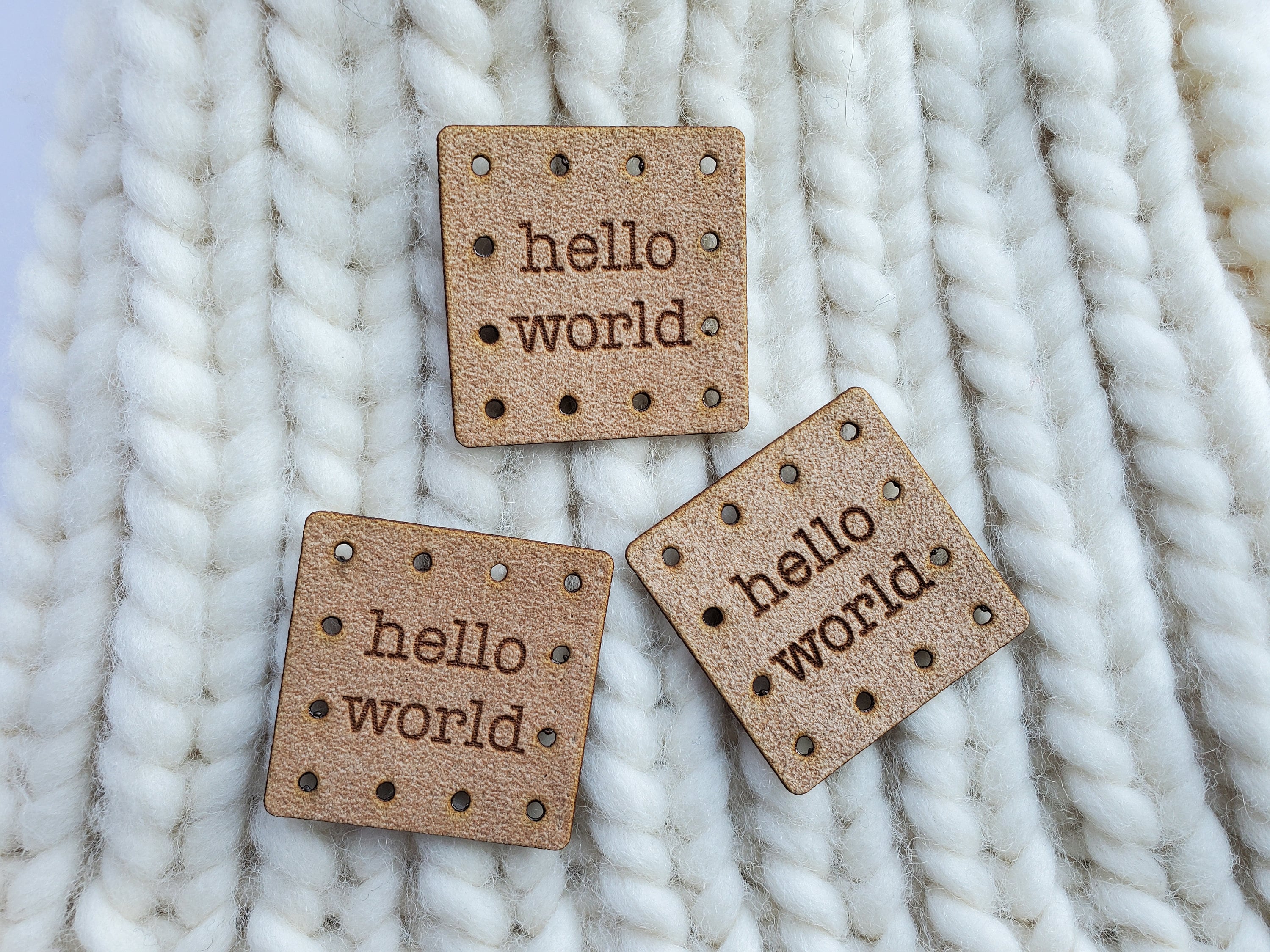 Handmade Tags for Knitting Crochet Sewing Labels, Suede, Made With Love Tags  Labels, for Hats, Blankets, Handmade Labels 