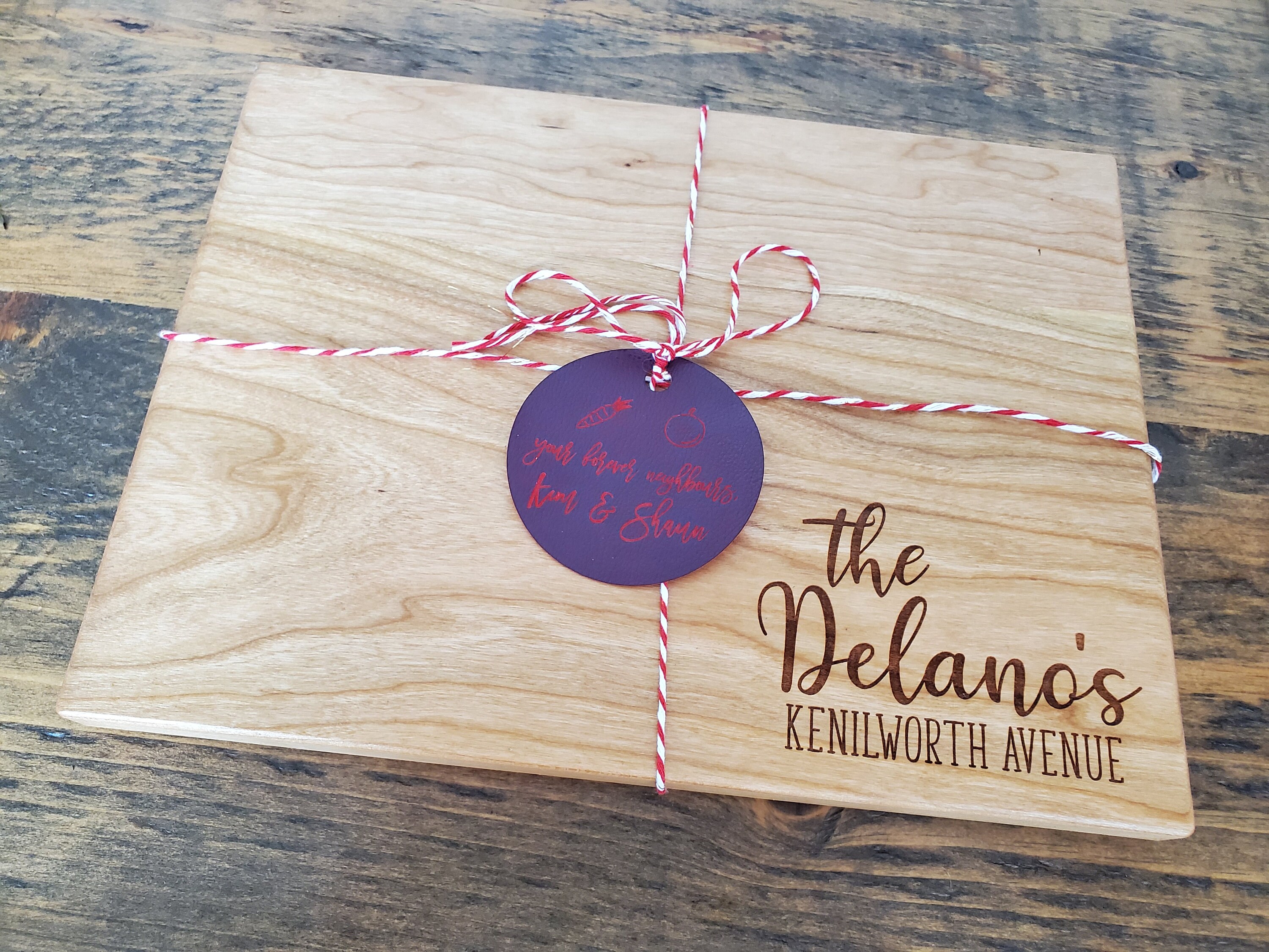 Custom Laser Engraved Cutting Boards in Maple Cherry Walnut Etsy