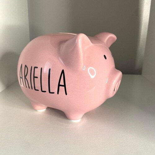 Personalized Piggy Bankpiggy Bankchildrens Piggy Bank Etsy