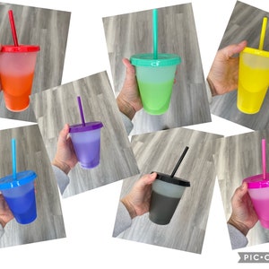 Personalised Cold Colour Changing Cups // Named Cups // Horizontal Names // Tumblers