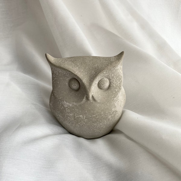 Eule Owl Tier Animal Deko Dekoration Herbst Beton Betondeko Statue Skulptur Figur